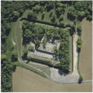 La batterie vue d'avion