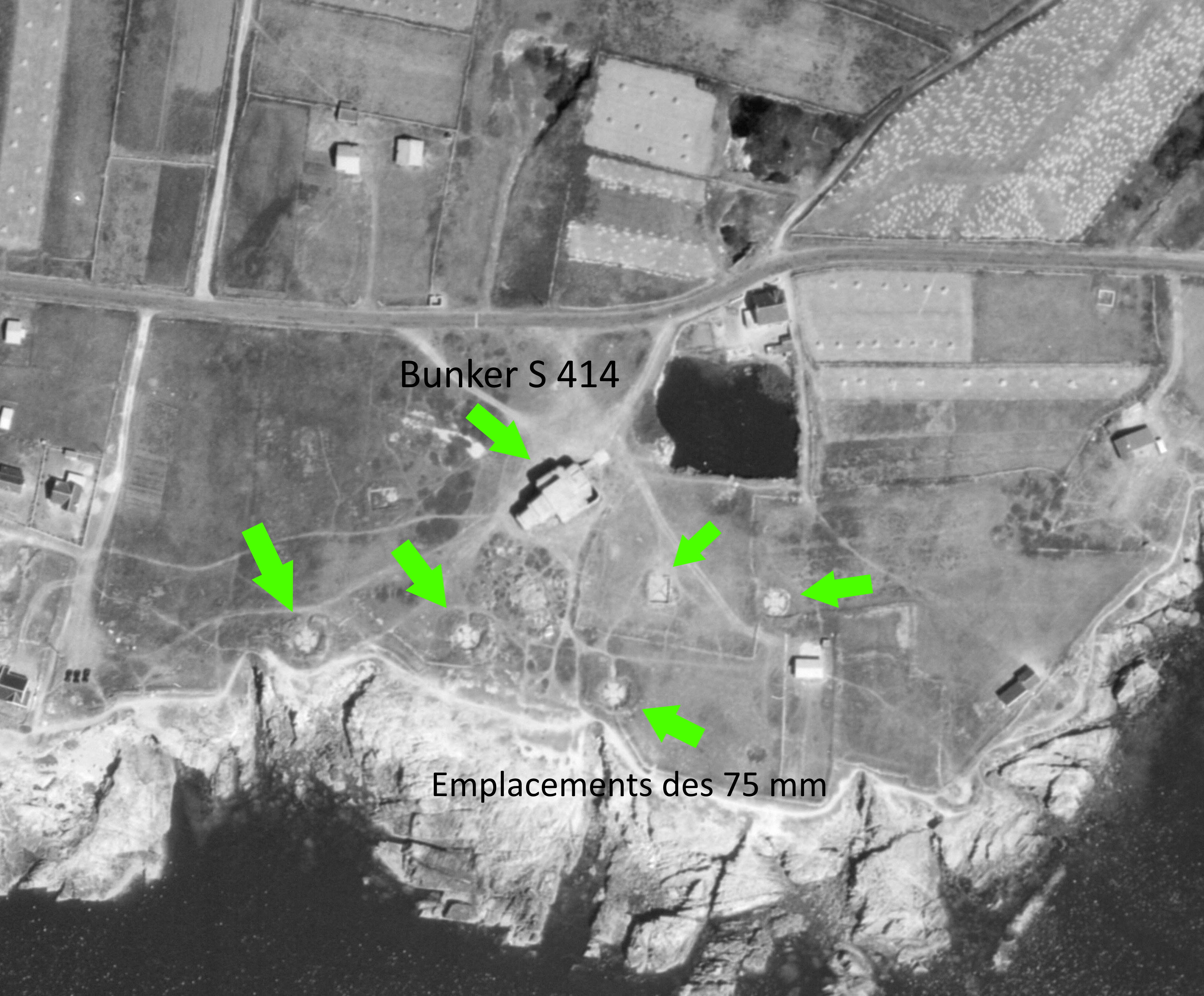 Le site avec l'emplacement des 75 français